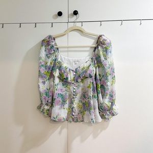 For Love and Lemons Floral Blouse